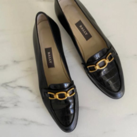 Bally Shoes - Bally Tiffany Loafers | Women's Croc Leather Loafers | 9.5 | NWOT